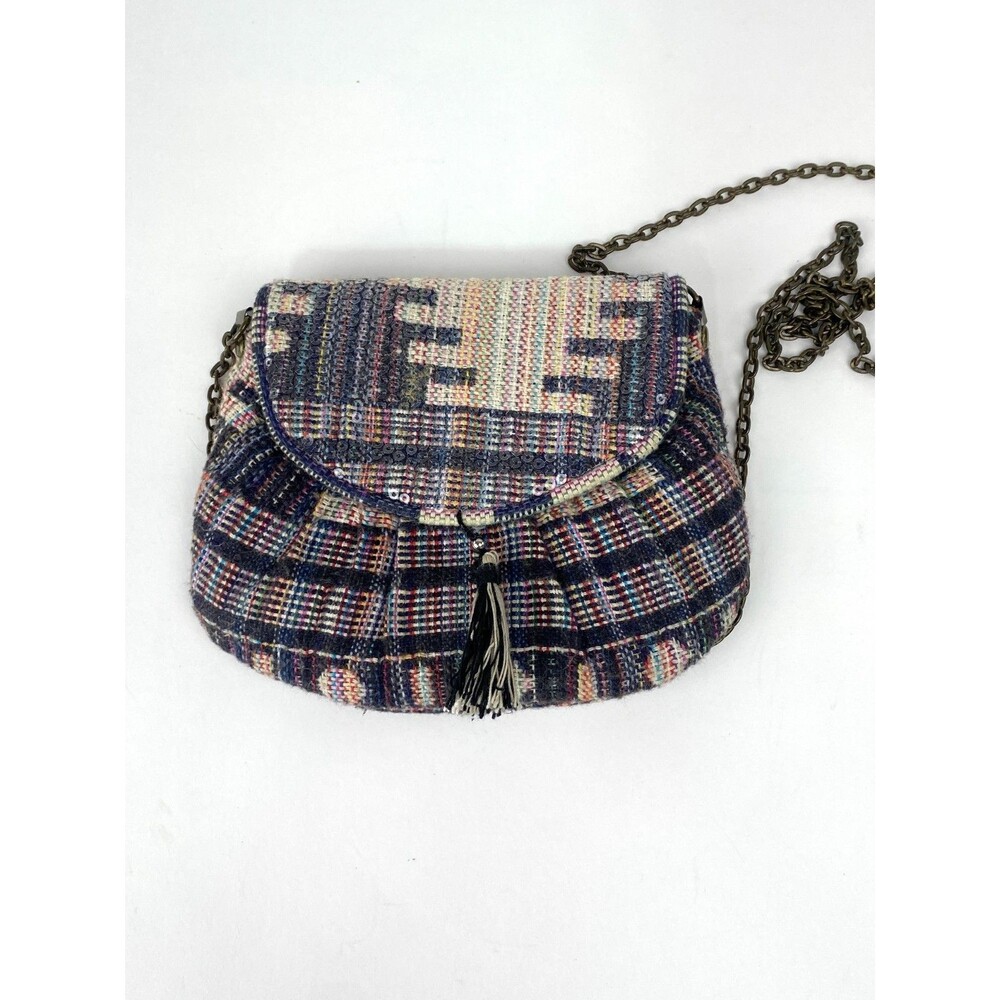 Mossimo Supply Co Mini Crossbody Chain Purse Southwestern Plaid Pattern